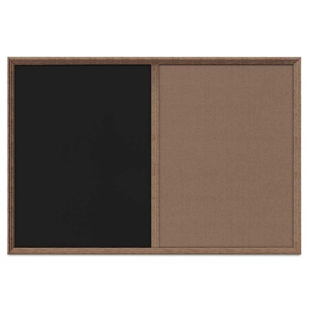 Enclosed Corkboard,1 Door,24x36,4 Fra